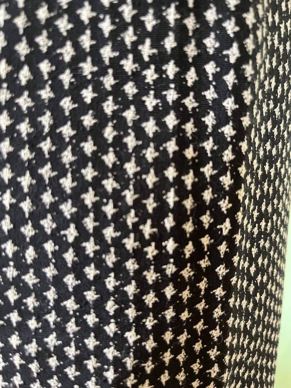 Pantaloni: Marella:  Hose schwarz, weiß,  Gr. 34 – Usato da Basel venduto da Baseline28 3