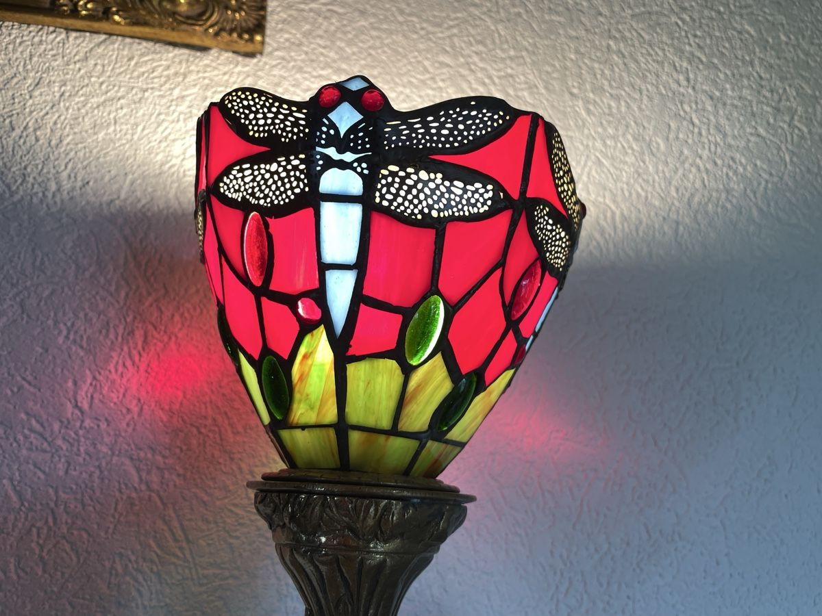 Tiffany & Co. Lampen: 2 Jugendstil Tiffany Lampen Lybelle Messing – Gebraucht aus Bern von fotolog111 3