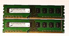 2x 4GB Micron PC3-10600U (1333 MHz) Desktop RAM