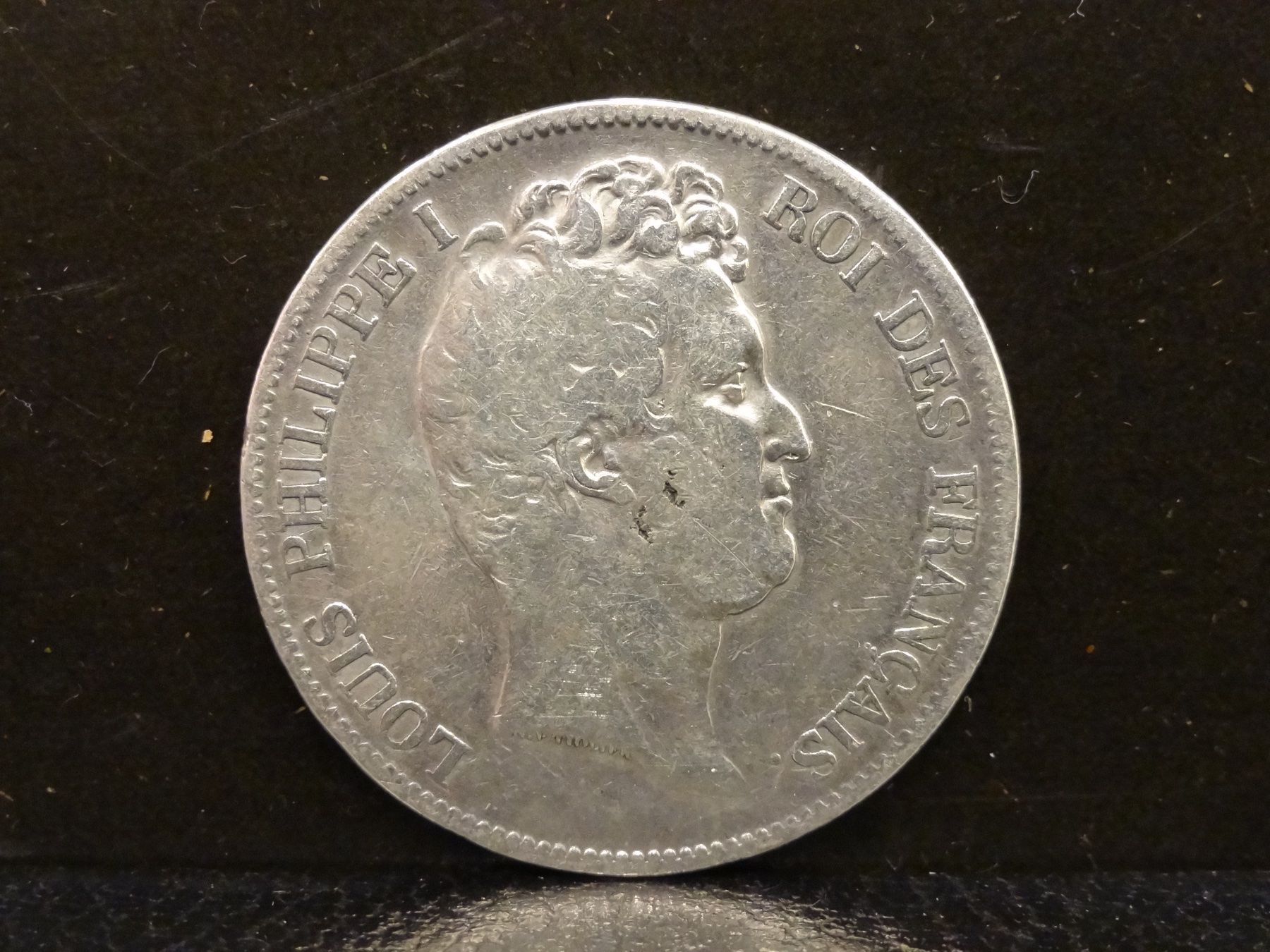 Alle Münzen: Silbermünze 5 FRANCS FRANCAIS 1830 – Gebraucht aus Kerzers von djstarsky73