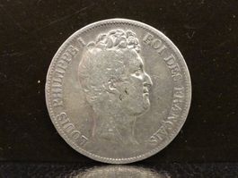 Silbermünze 5 FRANCS FRANCAIS 1830