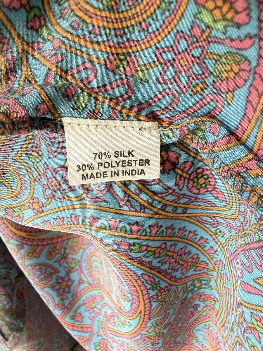 Vestiti: Sommerkleid mit Seide made in India – Usato da Einsiedeln venduto da kalliopee 6