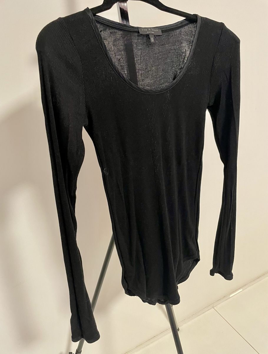 Top: Rag & Bone - T XXS, Top noire – Usato da Genève venduto da Rio10 2
