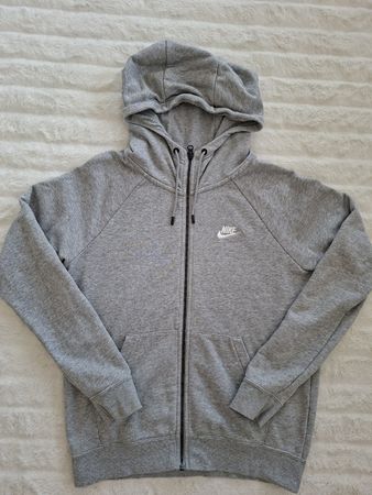 Sweat à capuche Nike gris, taille S femme