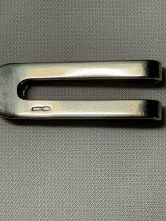 Vintage Silber Geldscheinklammer Teil vergoldet, Geldclips