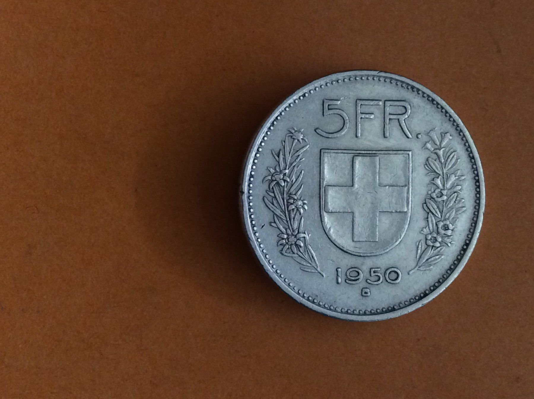 Alle Münzen: 5 francs  1950  Jolie – Gebraucht aus Genève von pie_fh2d