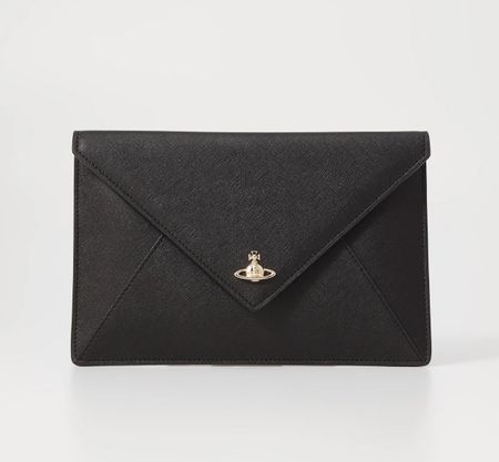 VIVIENNE WESTWOOD ENVELOPE - CLUTCH - BLACK