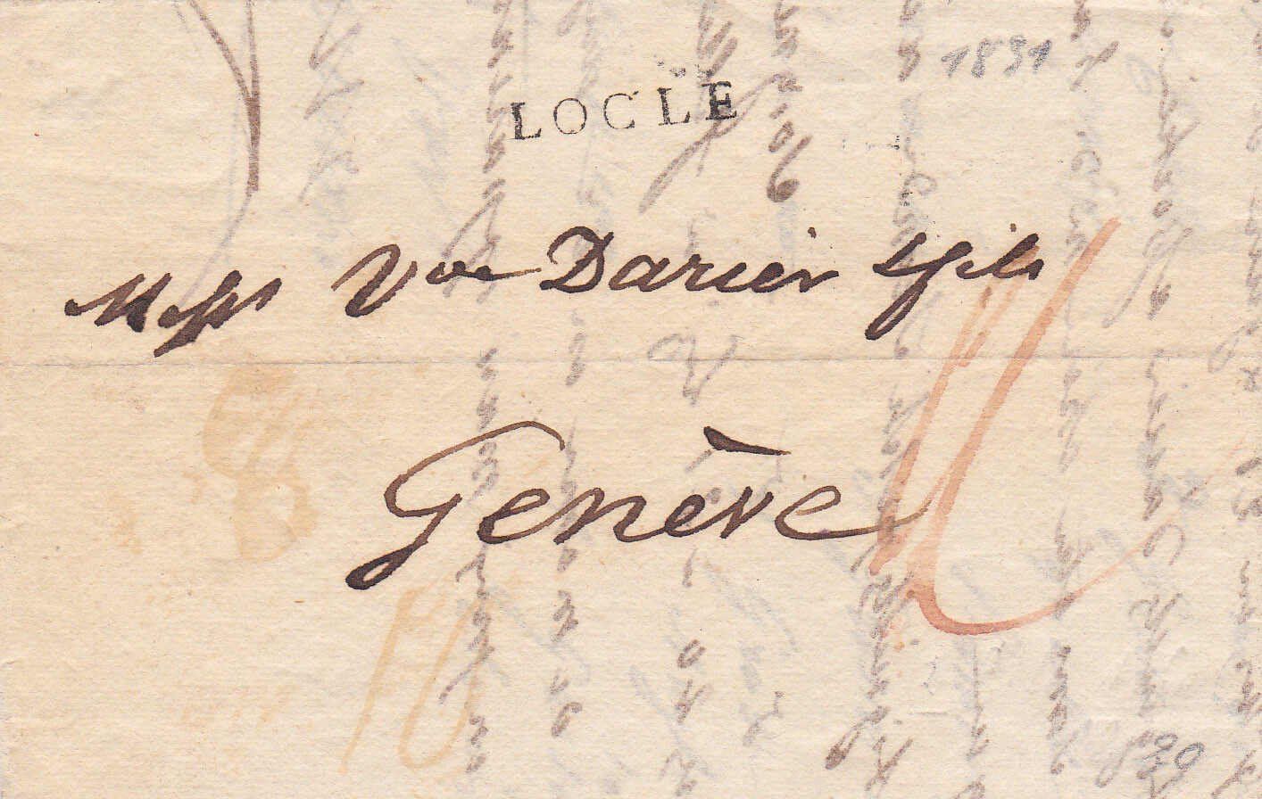 Tutti i francobolli: 1831, "Locle", Stabstempel auf  – Usato da Wenslingen venduto da riger11