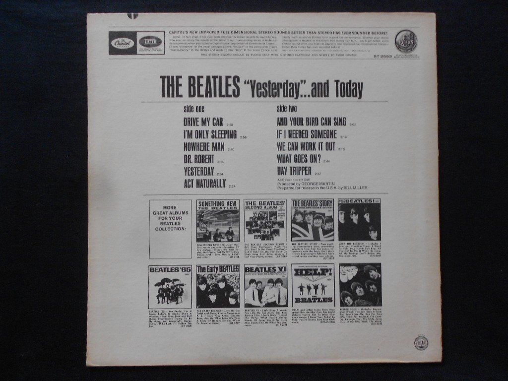 Vinyles: THE BEATLES  -  YESTERDAY AND TODAY – D'occasion à Bex par Giorgiob 1