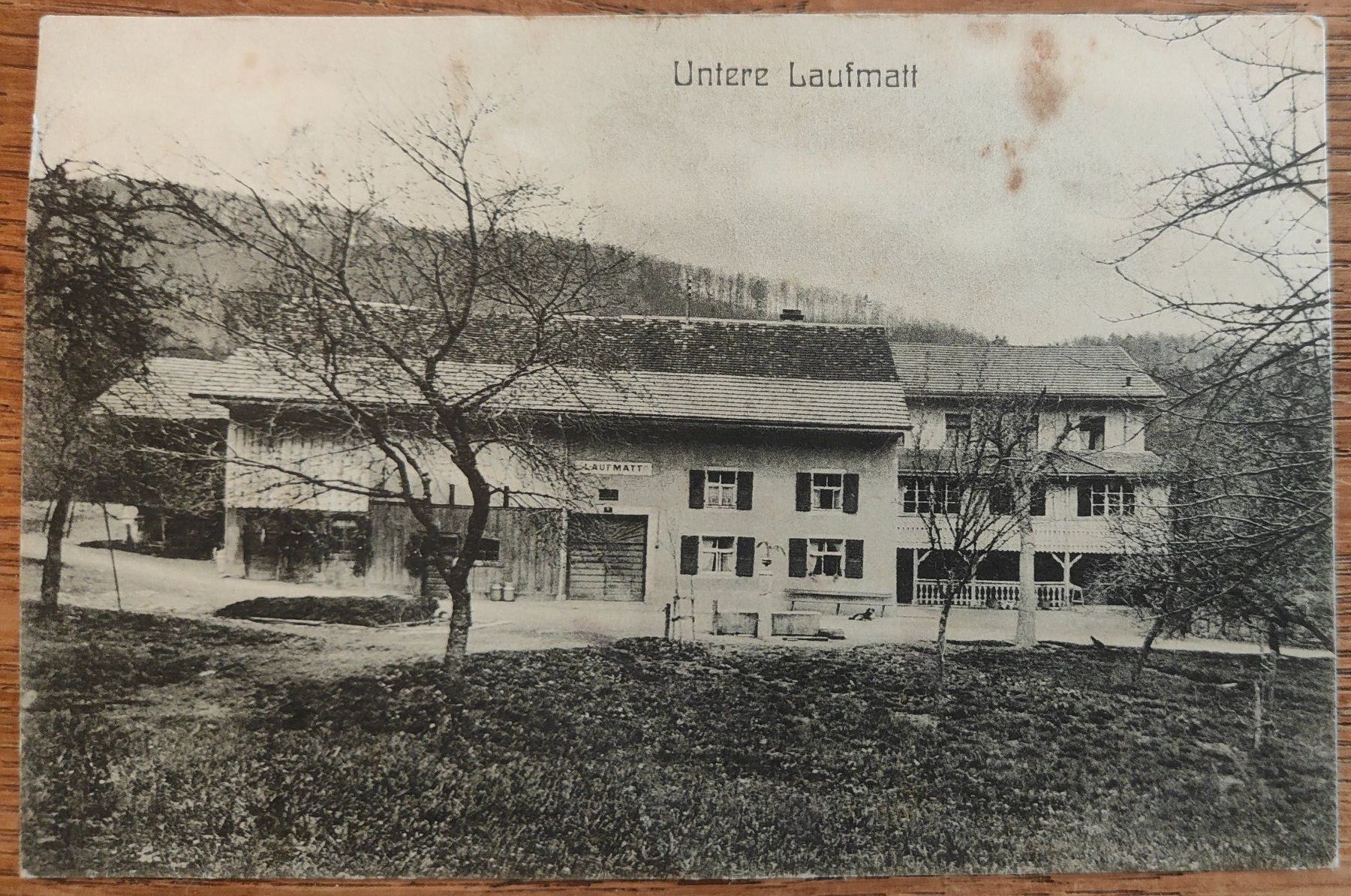 Ansichtskarten: Eptingen untere Laufmatt um 1910 – Gebraucht aus St. Erhard von Chaeferli6