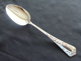 * GRANDE CUILLERE A SERVIRE JEZLER MUGUET ARG.800 COMME NEUF
