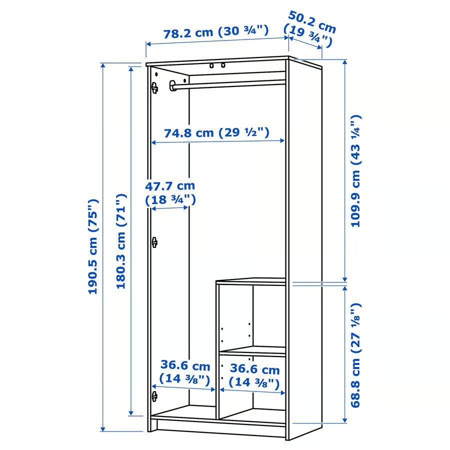 Ikea Armadi: Ikea Kleiderschrank "Brimnes" – Usato da Bern venduto da Meeresalgen 7