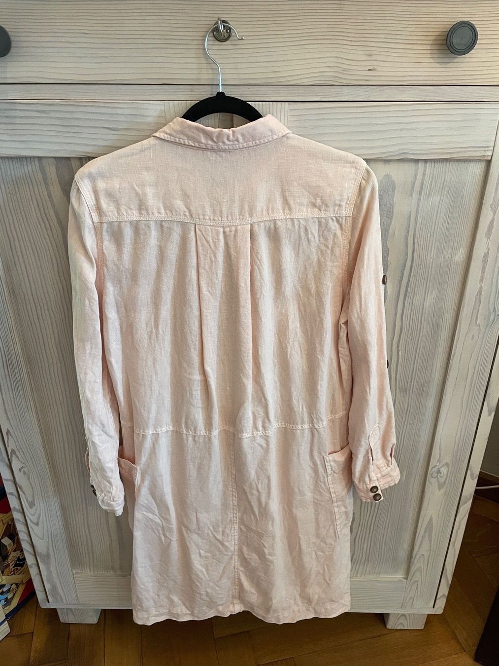 Vestiti: Neuwertig Hemdkleid Leinen apricot, 36 – Usato da Basel venduto da non_vn79 1