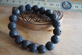 Lava  10mm      Kugel Armband     ab  1.-   Auktion