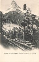 Le cervin de la ligne du Gornergrat ryffelalp