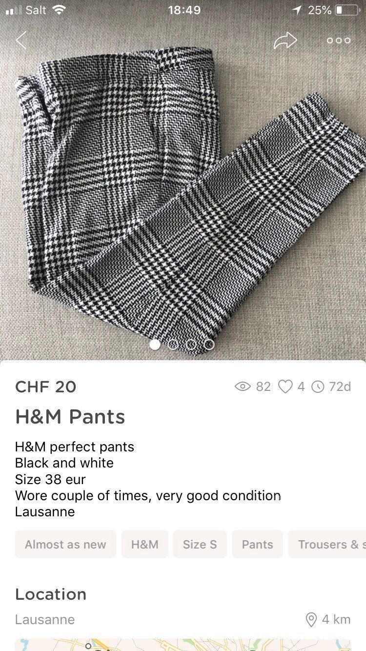 H&M Pantaloni: H&M trousers pantalon hose – Usato da Pully venduto da Sell_it_all 3