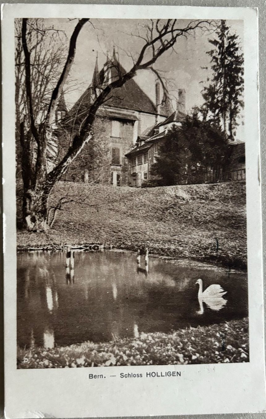 Ansichtskarten: Bern, Schloss Holligen, 1924 – Gebraucht aus Frauenfeld von Merk52