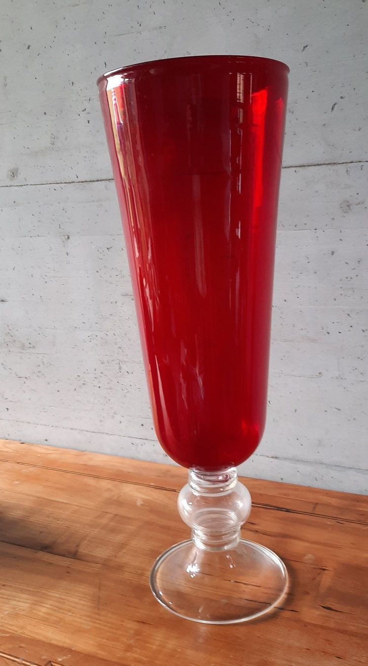 Vasi & Recipienti: Vase rot kelchförmig, Höhe ca. 65 cm – Usato da Rosshäusern venduto da planet-7 1