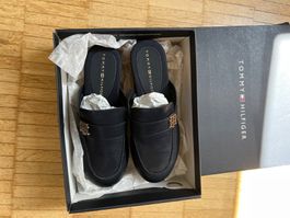 Tommy Hilfiger Mid Heel Clog Mules