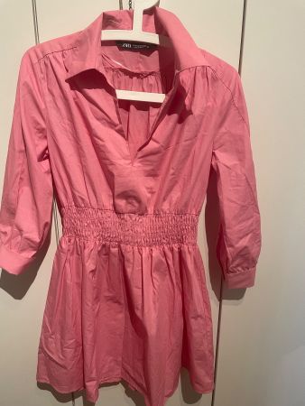 Alles muss weg Zara Blusenkleid, XS, Rosa, Neuwertig!