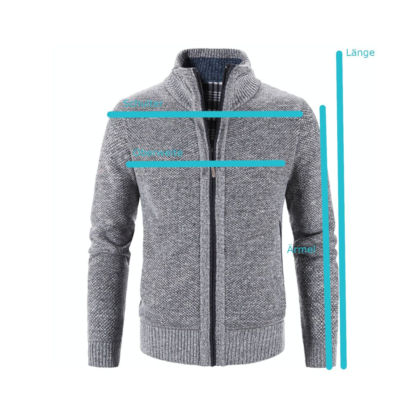 Maglioni & Felpe: XL Herren Strickjacke Strickpullover mit Reisverschluss – Nuovo e nell'imballaggio originale da Hundwil venduto da Stallone5 2