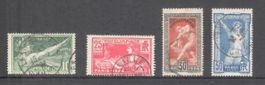 France – 1924 – YT183-186 – série complète oblitérée