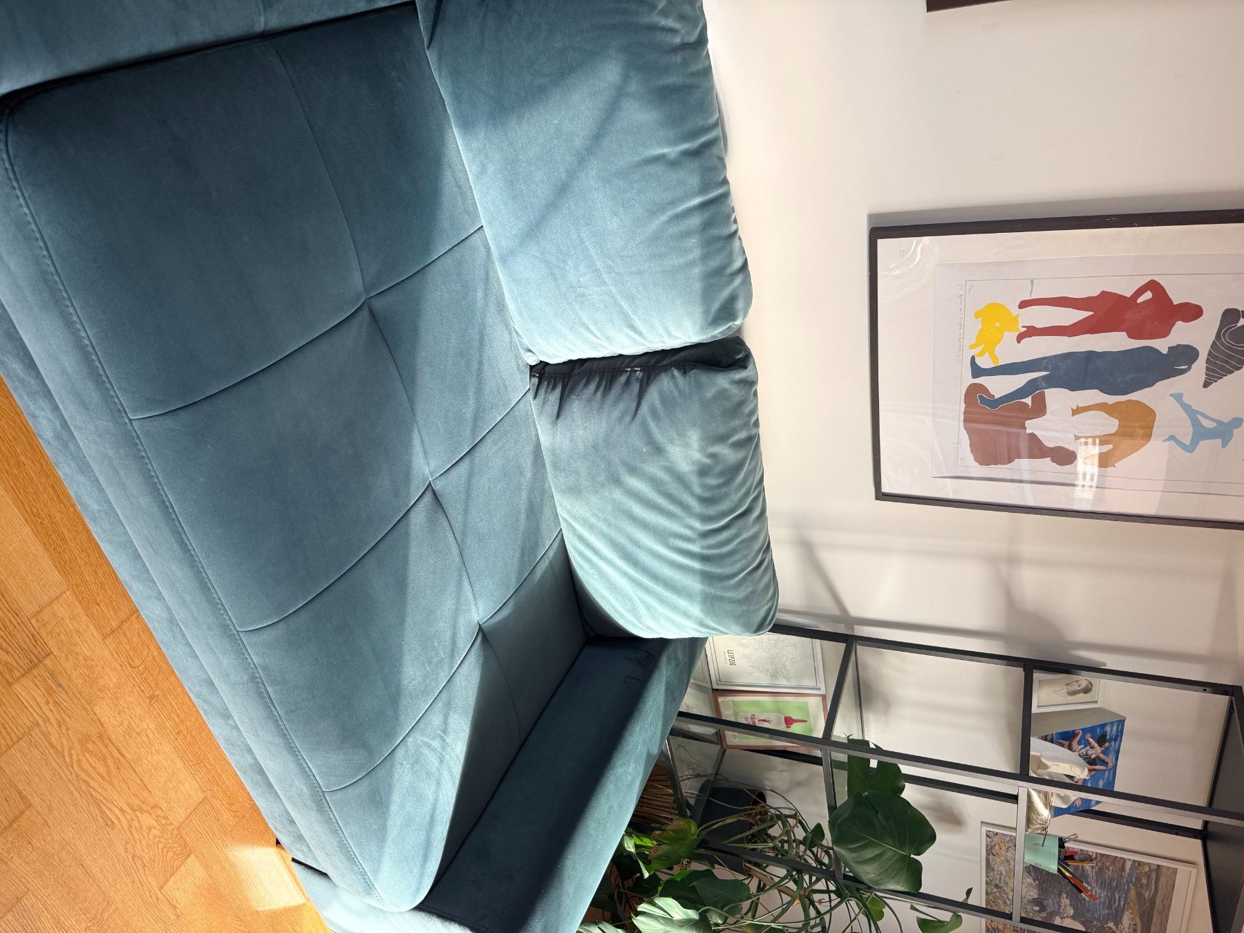 Divani: Boxspring Ecksofa, petrolblau, mit Bettfunktion & Stauraum – Usato da Basel venduto da har_7zgf 4