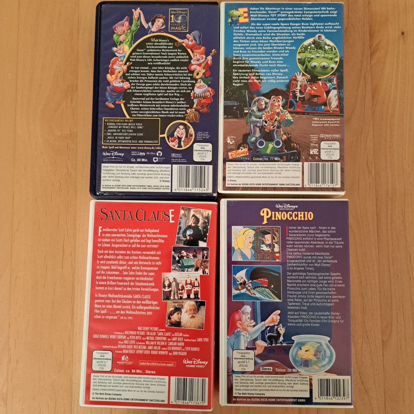 Tutti i VHS: 4 Videokassetten von Walt Disney – Usato da Grüningen venduto da Tappio 2