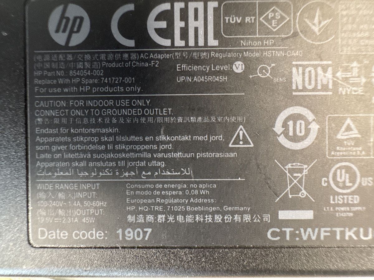 Hewlett Packard Caricabatterie: HP Netzteil 45W klein – Usato da Gisikon venduto da Andy251 2