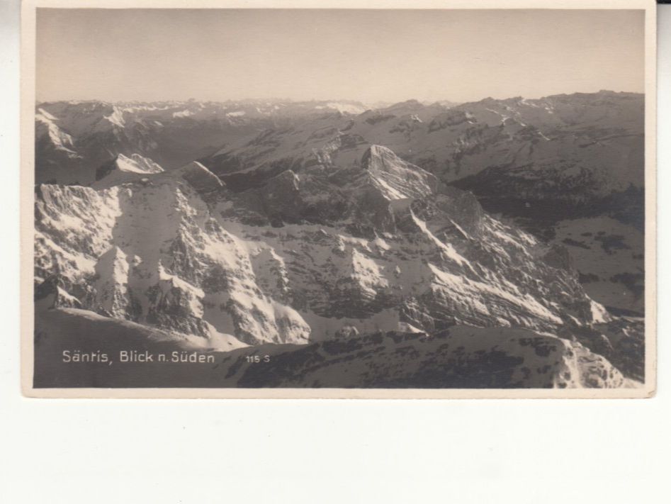 Ansichtskarten: Säntis Ausblick Süden ca. 1925 – Gebraucht aus Bürglen TG von StampGraf