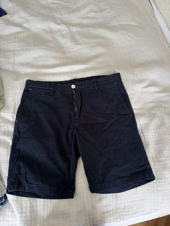 Short ZARA homme bleu marine