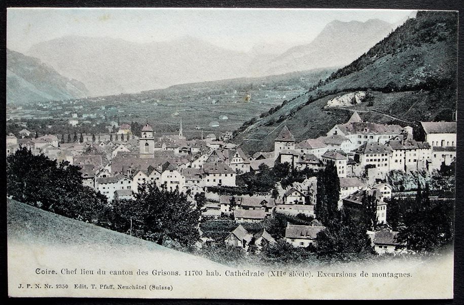 Ansichtskarten: CHUR Chef lieu du canton des Grisons – Neu (gemäss Beschreibung) aus Jona von philajona