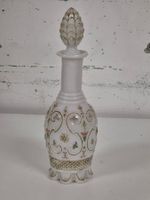 flacon en opaline blanche décor polychrome et doré - Napoléo