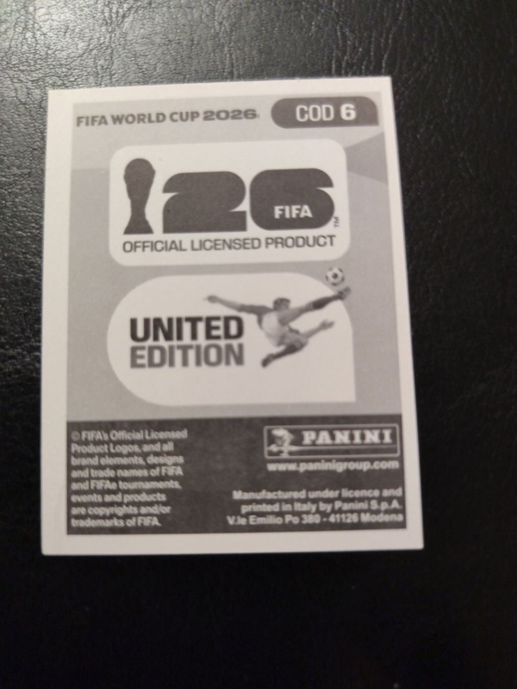 Panini Carte collezionabili: Panini FIFA World Cup 2026 COD 6 – Nuovo (secondo la descrizione) da Matzingen venduto da Clie42 1