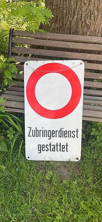 Schilder: Verkehrsschild FAHRVERBOT Emailliert  – Gebraucht aus Bütschwil von Biberli59