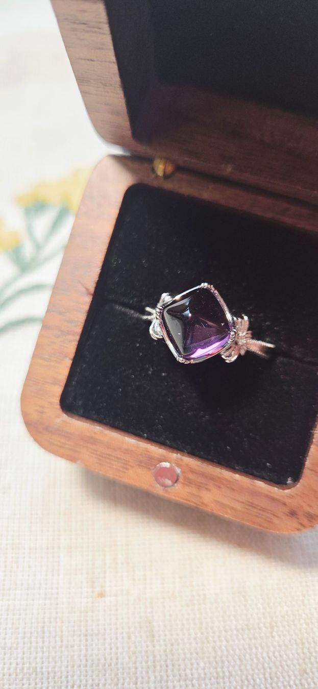Anelli: NEW - S925 Amethyst Ring (Adjustable) – Nuovo (secondo la descrizione) da Zürich venduto da cin_wcf6 2