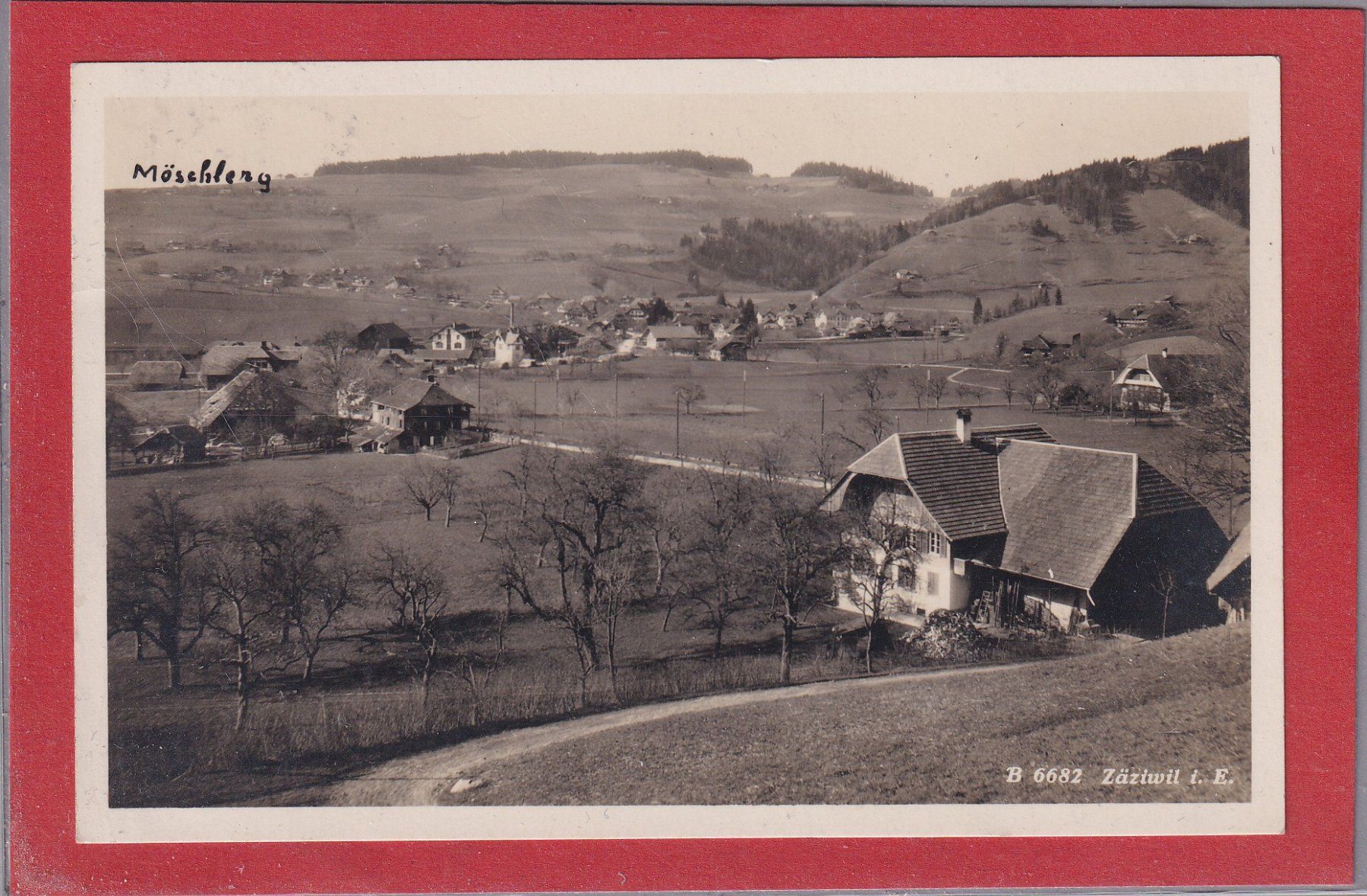 Cartoline postali: Zäziwil i. E. - 1929 – Usato da Orvin venduto da Pyaeschli