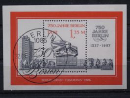 DDR 1987 Ernst Thälmann  Block 89 gest.