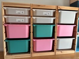 Module IKEA Trofast inkl. Kisten für Spielzeuge