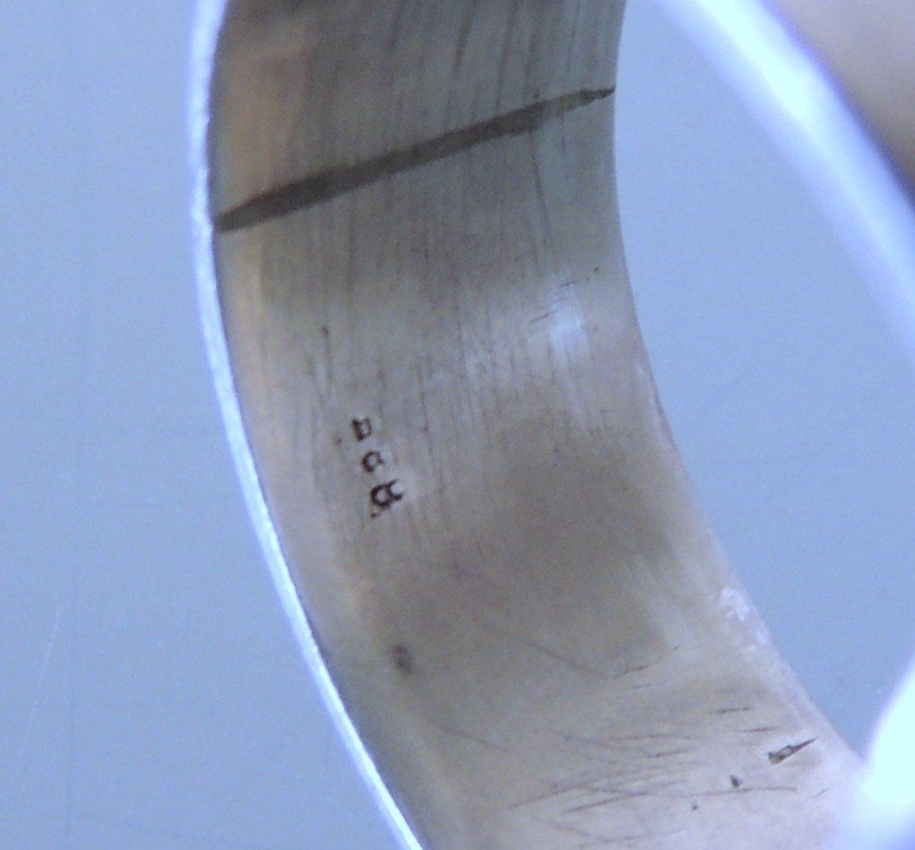 Anelli: Silber 835 Hämatit Fingerring Gr. 61 – Usato da Waldenburg venduto da schaller707 5