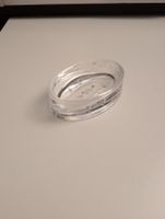 Seifenschale Glas oval transparent guter Zustand