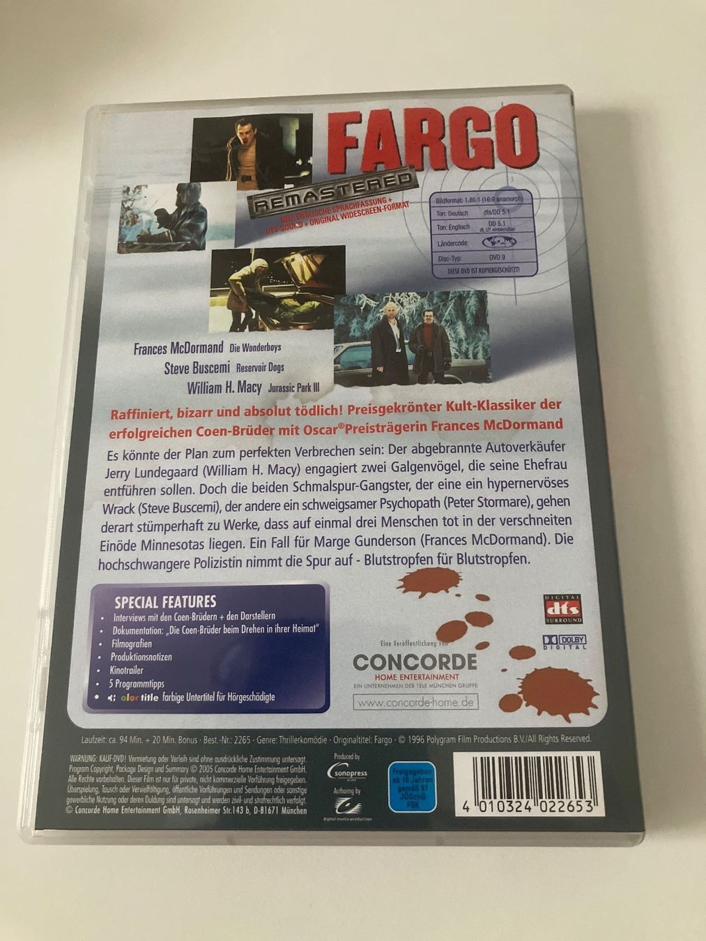 Tous les DVDs: Fargo - Dvd   McDormand/Macy/Buscemi – D'occasion à Arbon par HelFer01 1
