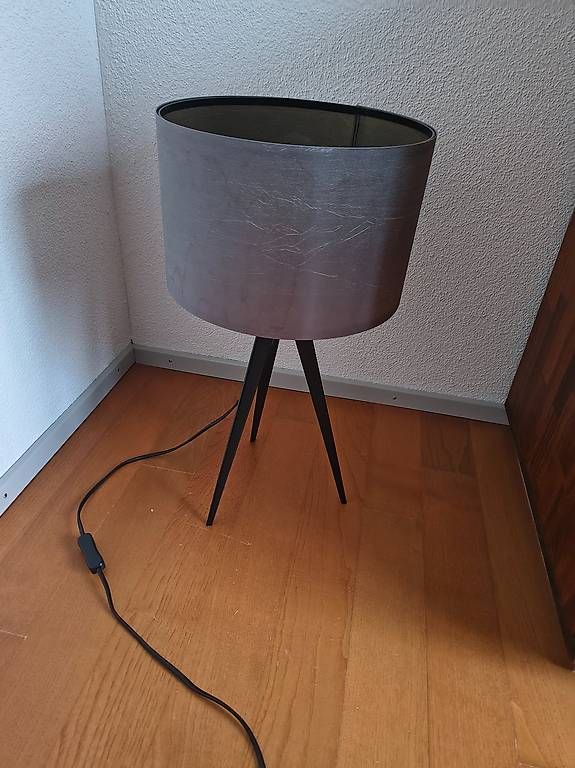 Lampade: Zuiver Tischlampe Tripod Schwarz/Grau Metall/Polyester – Usato da Winterthur venduto da fab_j9hp 1