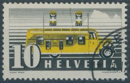 1937 - Automobilpostbüro - Abart - gestempelt