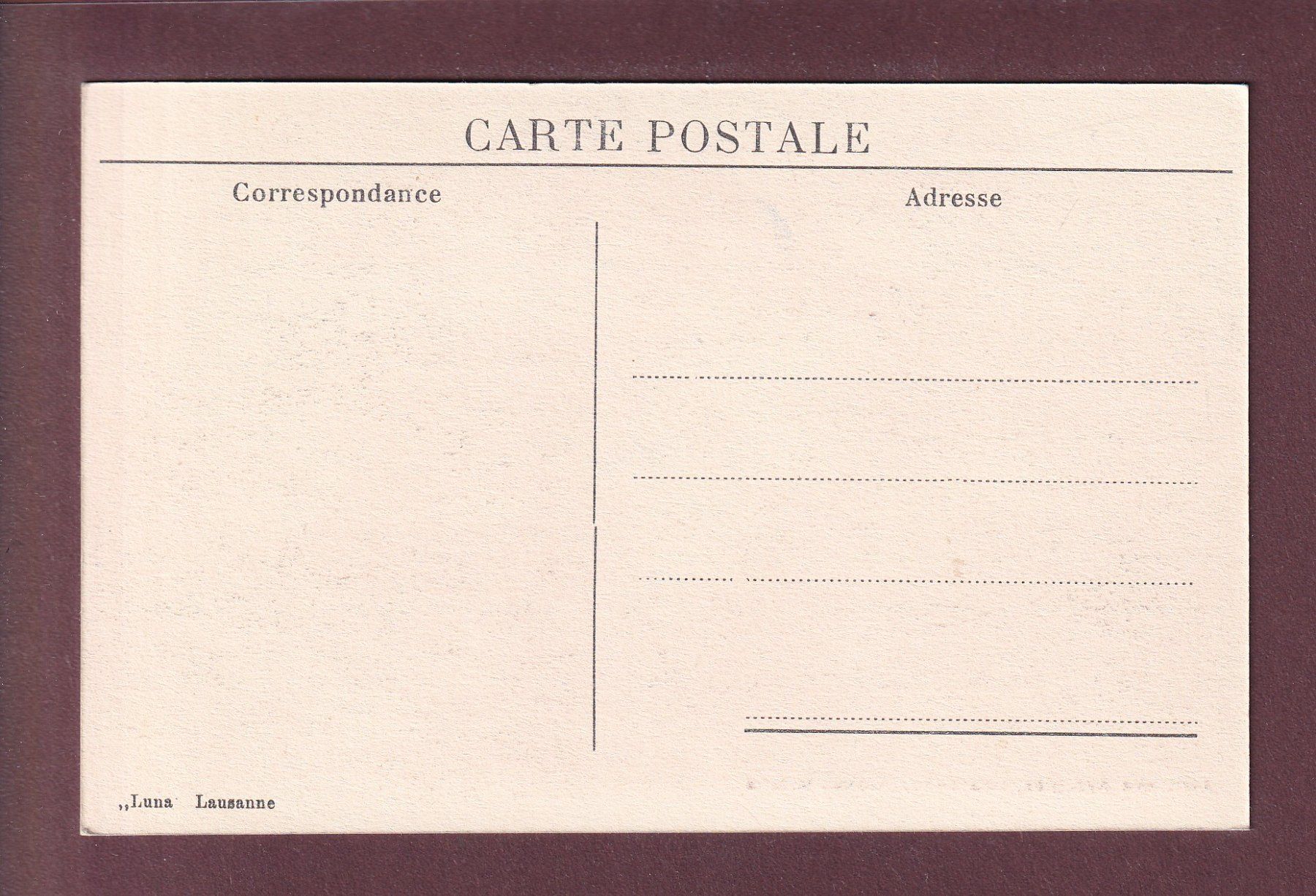 Ansichtskarten: LAUSANNE - Asile des Aveugles - Consultations – Gebraucht aus Pully von nicecards 1