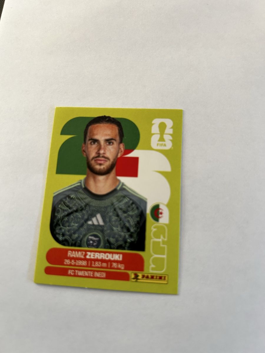 Panini Sammelbilder & Trading cards: Panini WM 2026 ALG 11 Ramiz Zerrouki – Neu und originalverpackt aus Kestenholz von xara03