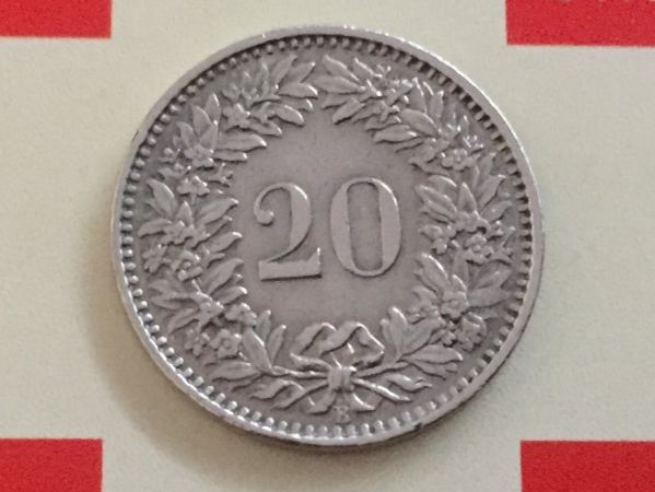 Tutti le monete: 20 Rappen 1964 ss+ – Usato da Elsau venduto da herbybay 1