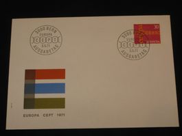 Werbemarken Europa FDC 1971 Nr. 486 "Kette Europa"