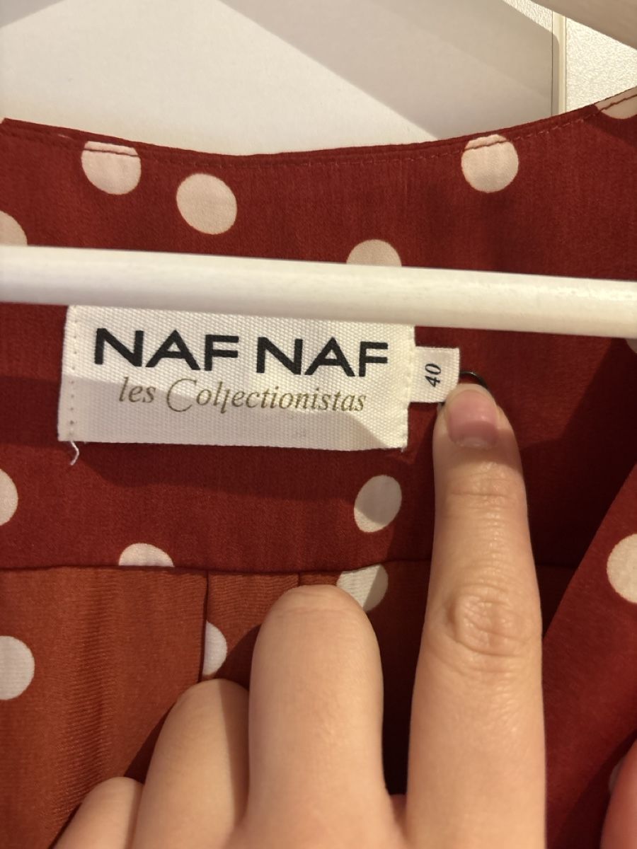 Nafnaf Vestiti: Naf Naf Kleid, Grösse 40, rot mit Pünktchen – Usato da Hilterfingen venduto da lavendu 2
