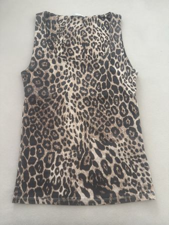 Damen Top Leo Print Zara Grösse S neuwertig
